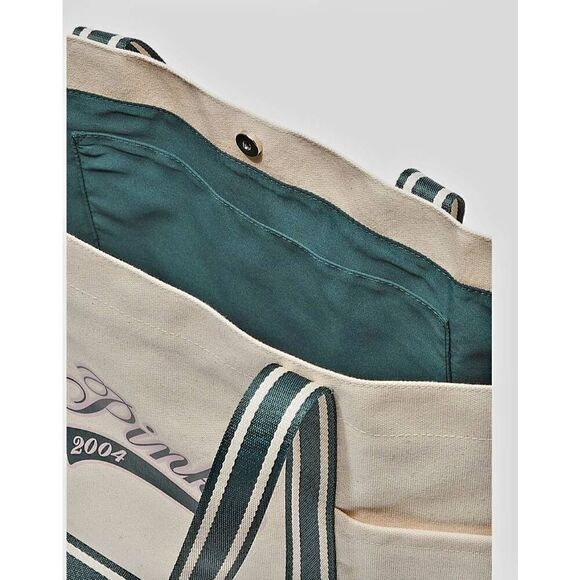 NEW WITH TAGS VICTORIA'S SECRET CANVAS TOTE - Picture 3 of 4